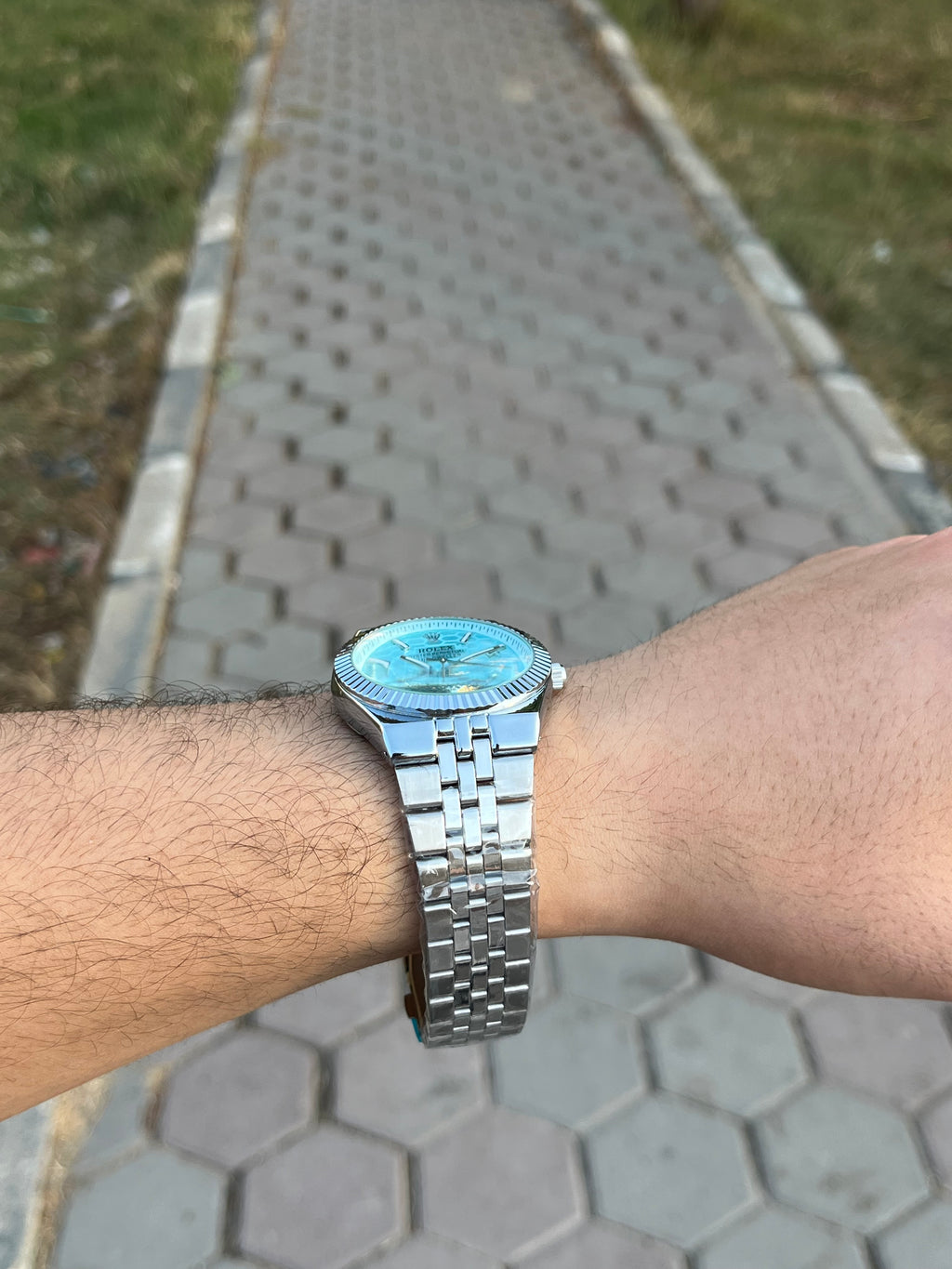 Rolex Datejust Style Ice blue