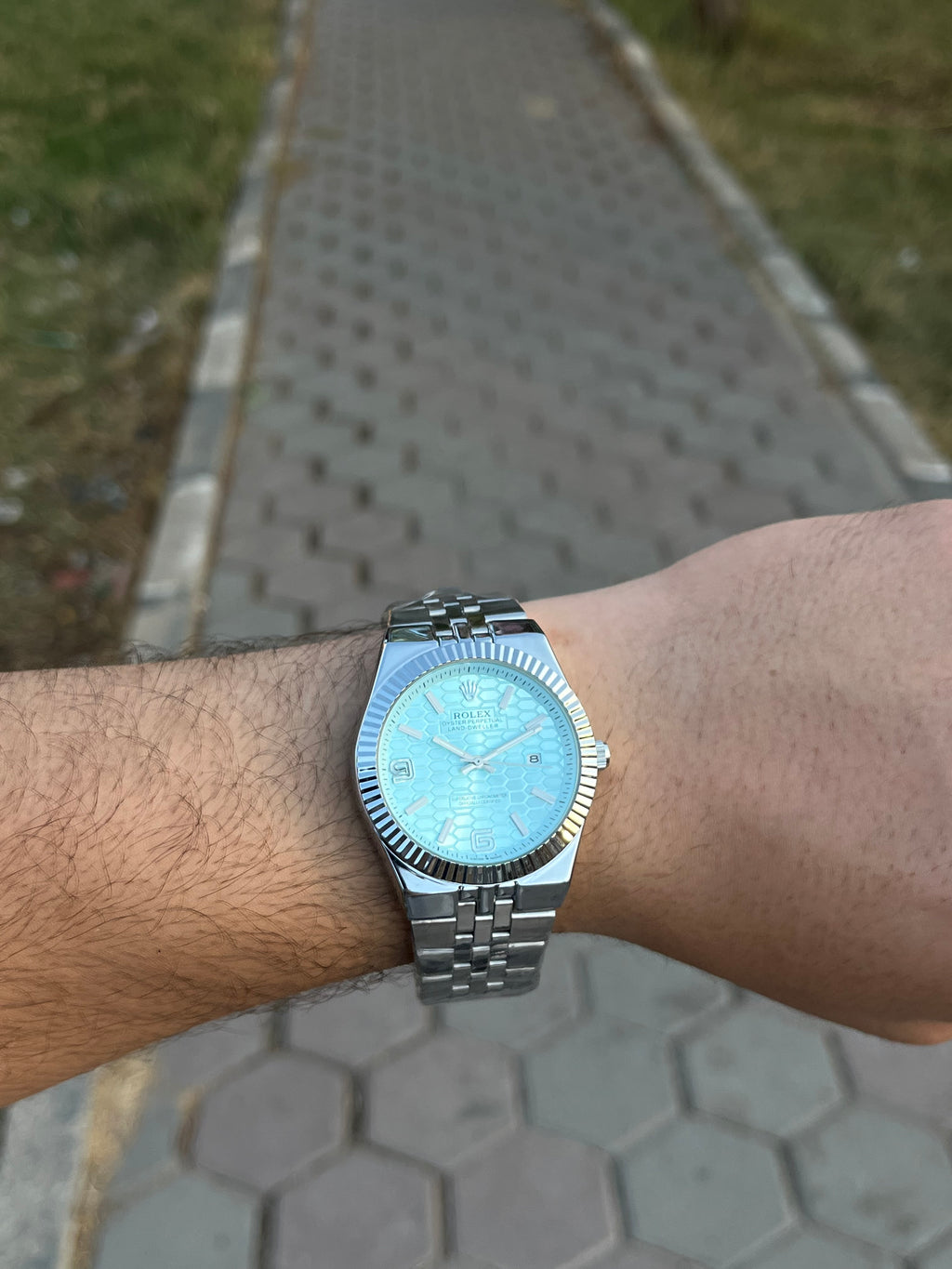 Rolex Datejust Style Ice blue